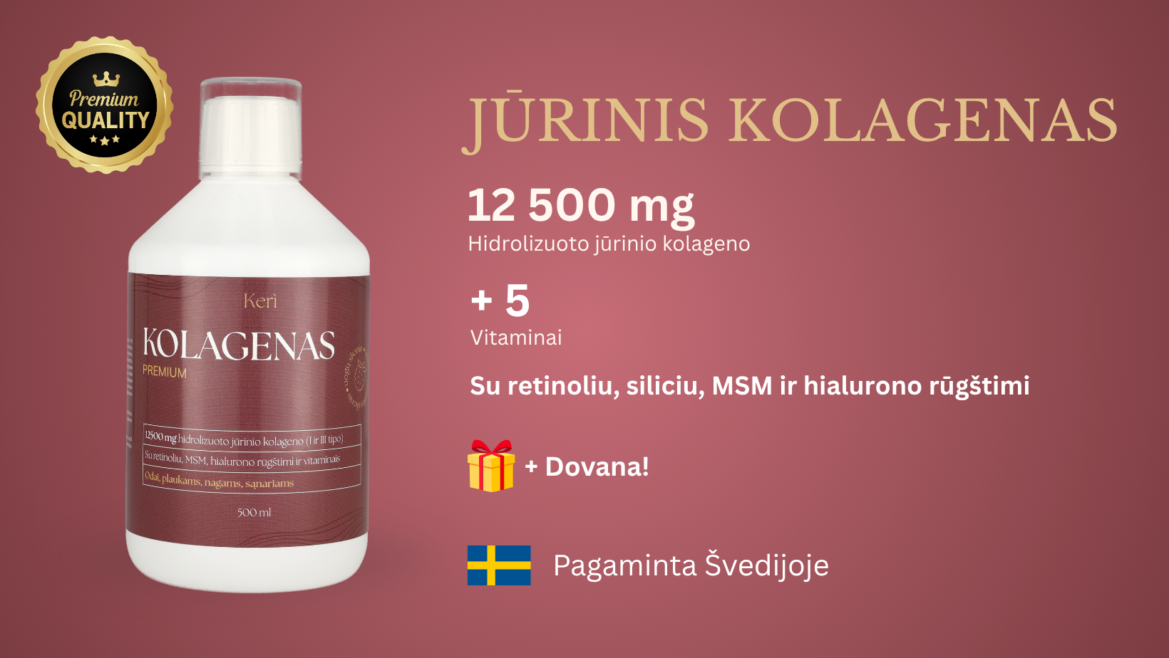 Aukštos kokybės kolagenas